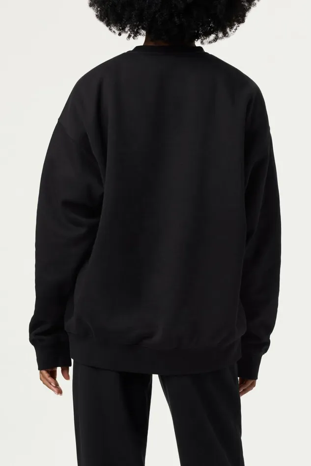 Men Sweatshirts and Hoodies Fila Classic Relaxed Sweatshirt 001 Black