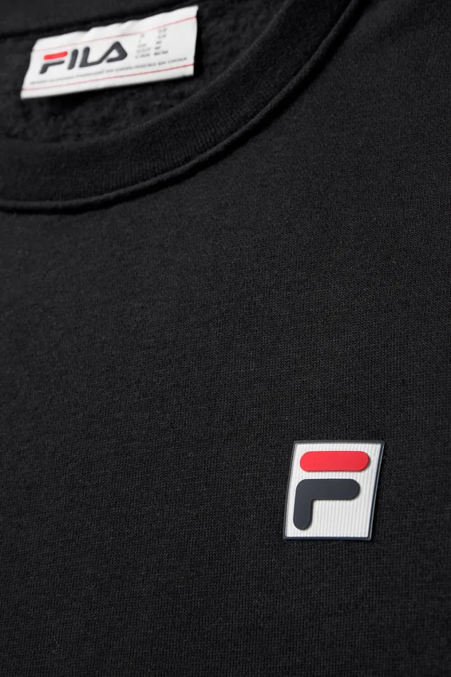 Men Sweatshirts and Hoodies Fila Classic Relaxed Sweatshirt 001 Black