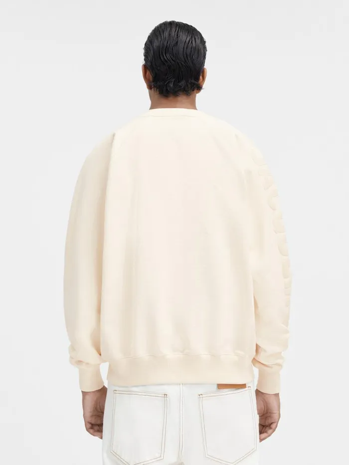 Men Sweatshirts and Joggings JACQUEMUS The Typo Sweatshirt Light Beige