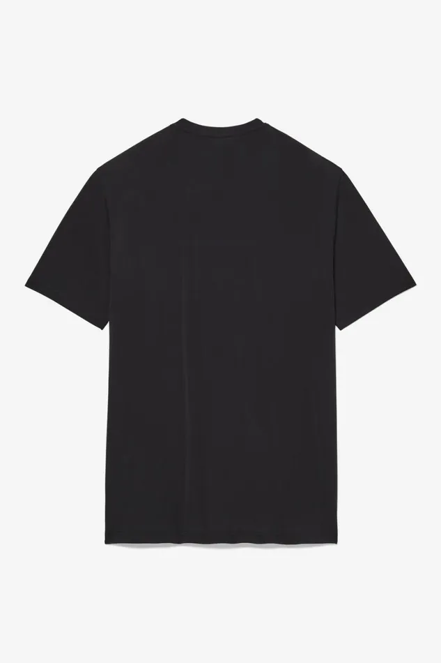 Men Tennis Fila Tennis Essentials Short Sleeve Crew 047 Black Cblm