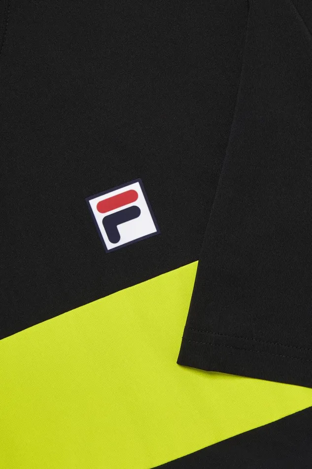 Men Tennis Fila Tennis Essentials Short Sleeve Crew 047 Black Cblm