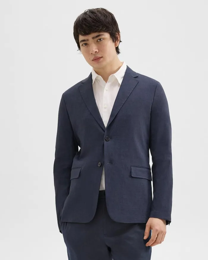 Men Theory Blazers Jackets Clinton Blazer In Good Linen Space