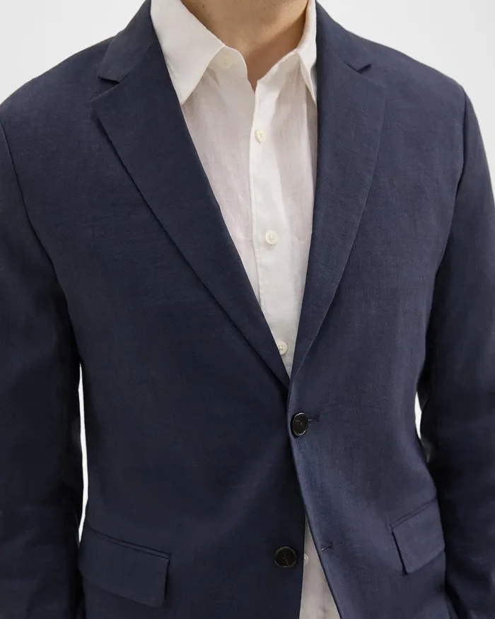 Men Theory Blazers Jackets Clinton Blazer In Good Linen Space
