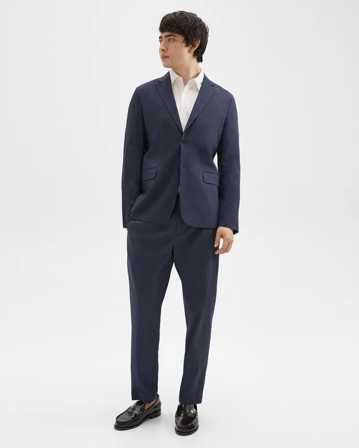 Men Theory Blazers Jackets Clinton Blazer In Good Linen Space