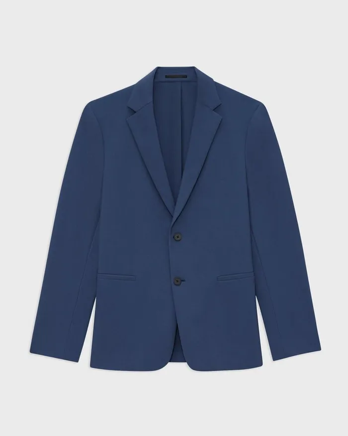 Men Theory Blazers Jackets Clinton Blazer In Precision Ponte Deep Atlantic