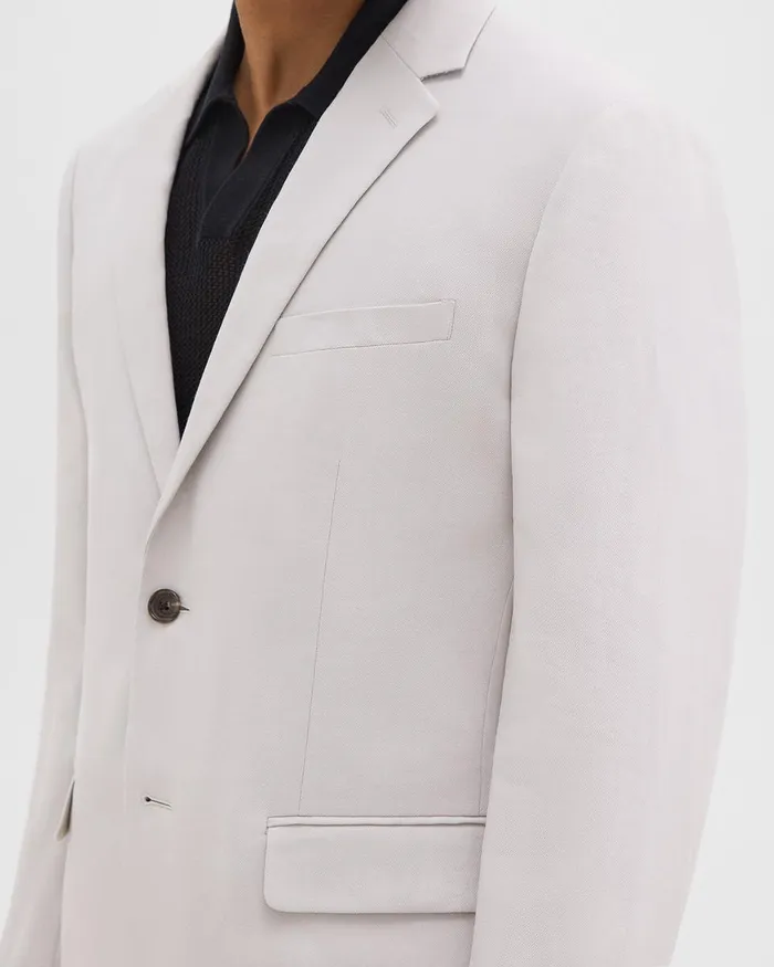 Men Theory Blazers Jackets Morton Slim Blazer In LinenViscose Limestone