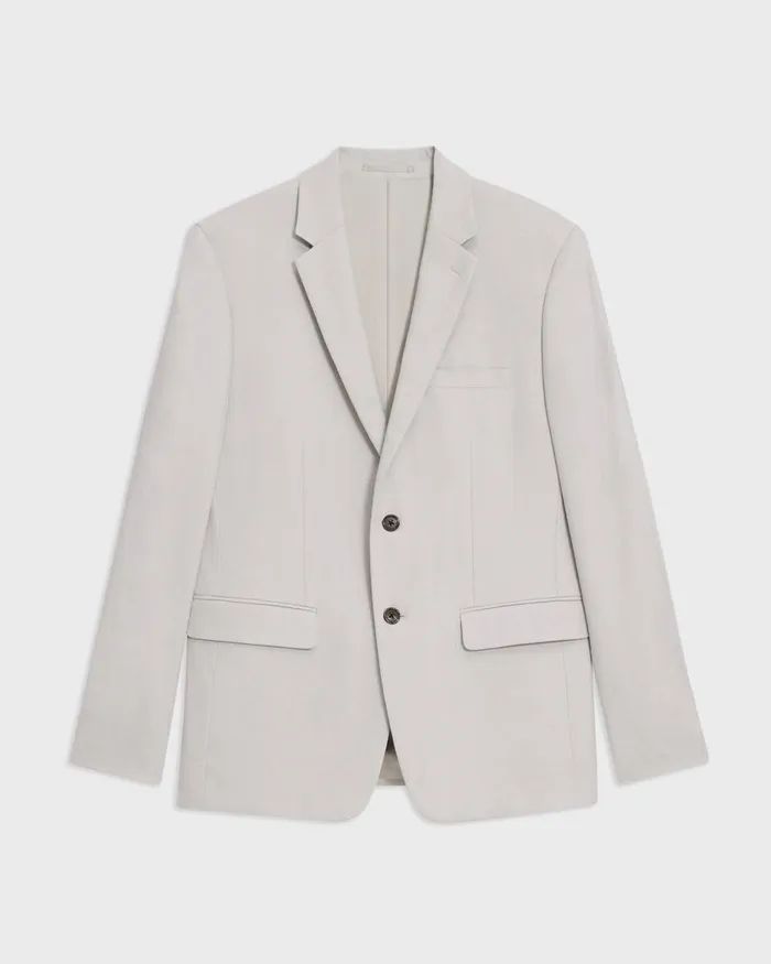 Men Theory Blazers Jackets Morton Slim Blazer In LinenViscose Limestone