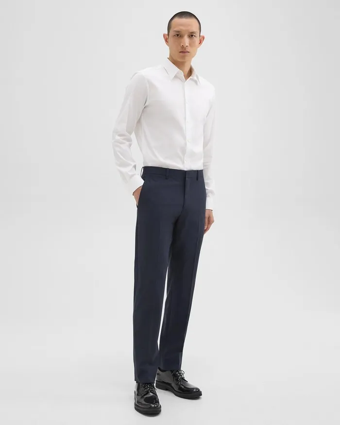 Men Theory Pants Mayer Pant In Stretch Wool Navy