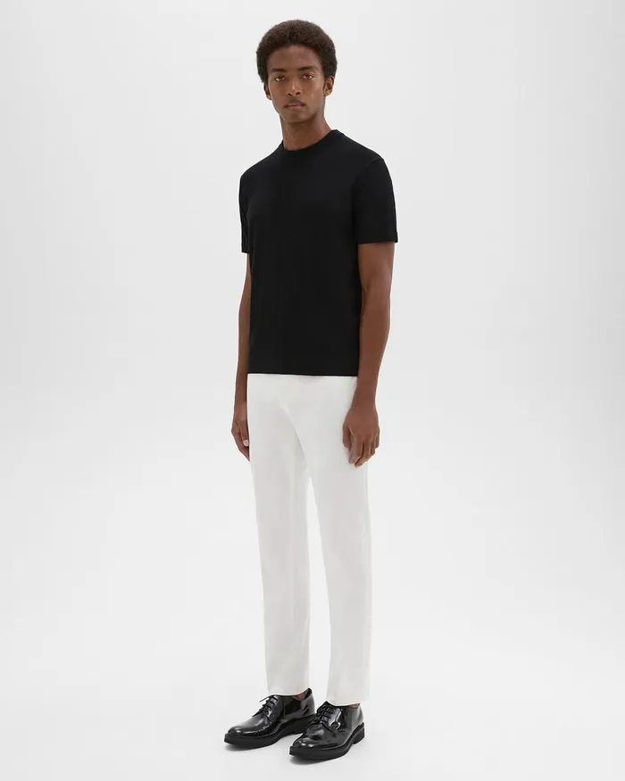 Men Theory Pants Zaine Pant In Stretch Cotton White