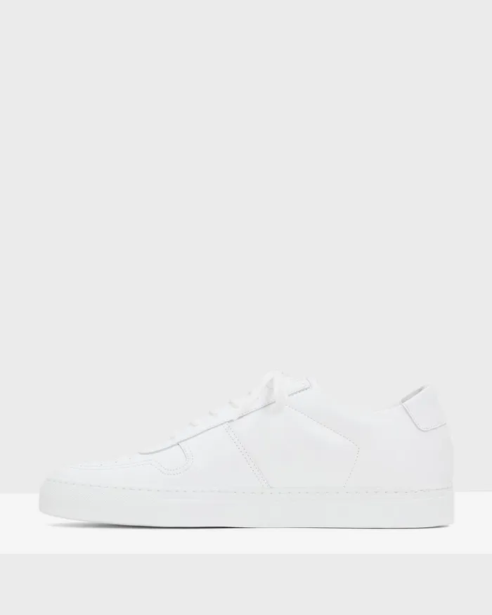 Men Theory Shoes Common Projects BBall LowTop Sneakers White