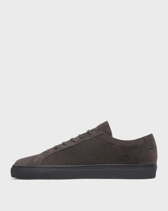 Men Theory Shoes Common Projects Original Achilles Sneakers Charcoal