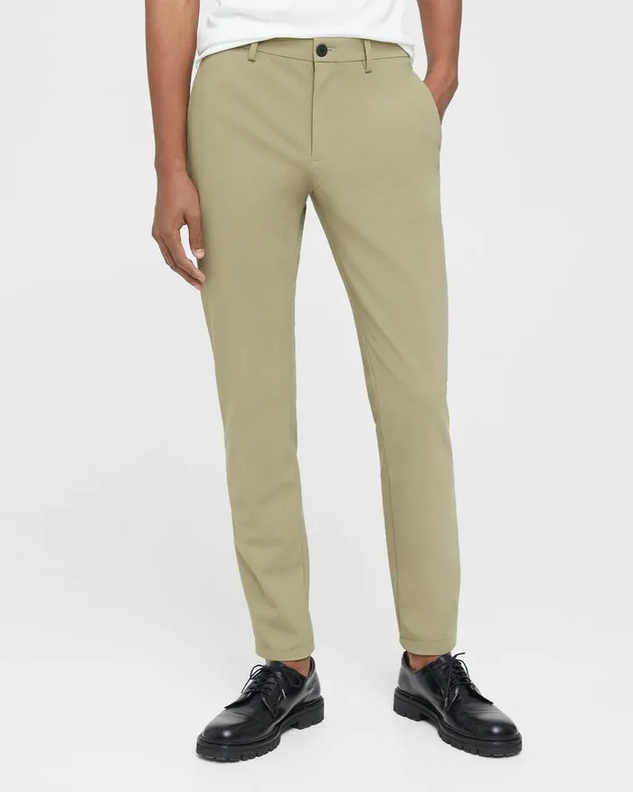 Men Theory Suits Zaine Pant In Precision Ponte Light Olive