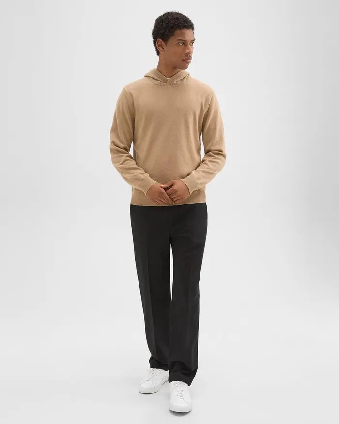 Men Theory Sweaters Cardigans Hilles Hoodie In Cashmere New Camel