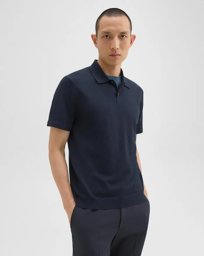Men Theory TShirts Polos Goris Polo Shirt In Light Bilen Baltic