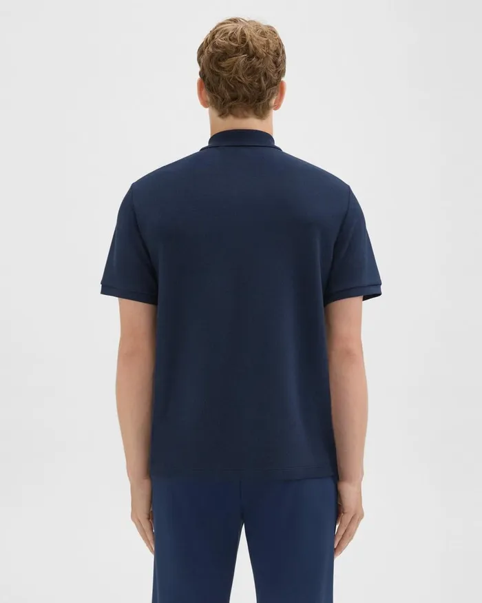 Men Theory TShirts Polos Jocelin Polo Shirt In Studio Knit Jacquard Baltic