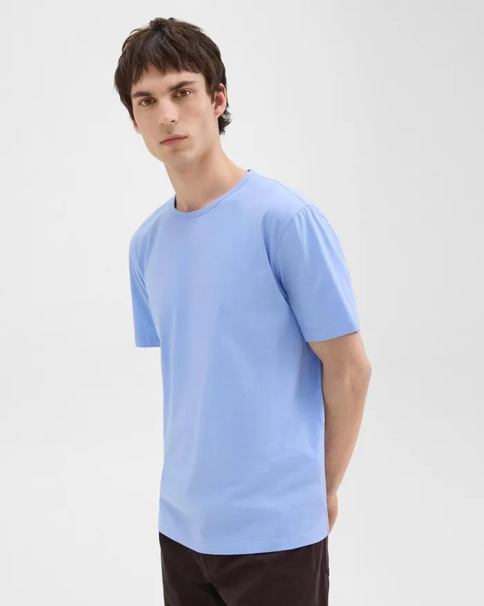 Men Theory TShirts Polos Precise Tee In Pima Cotton Jersey Seaside