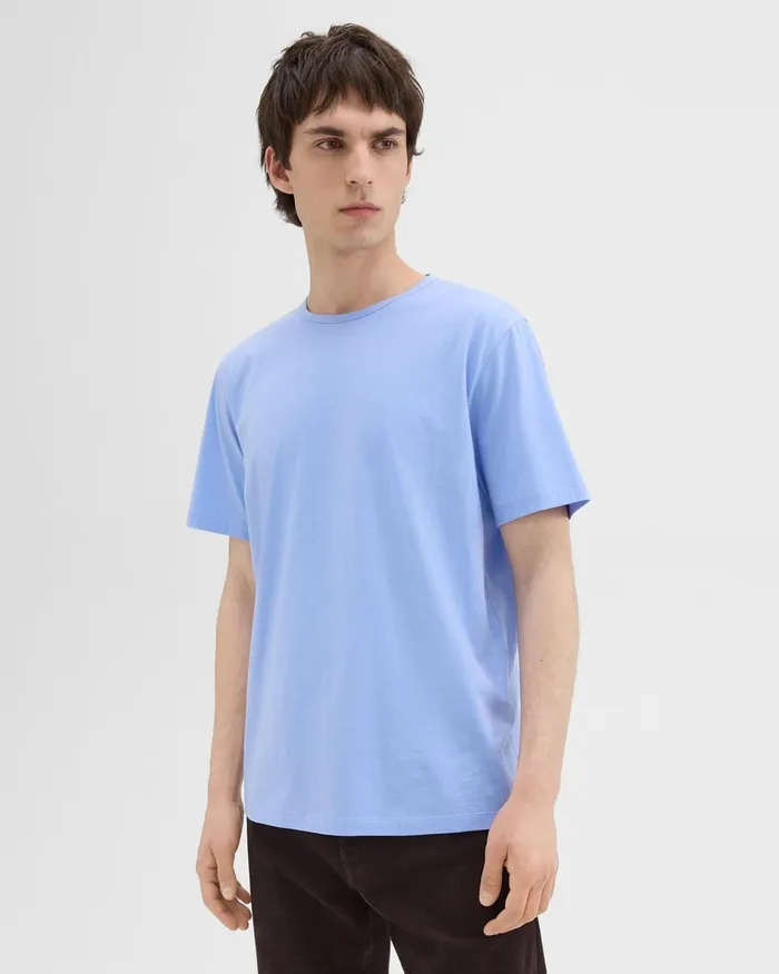 Men Theory TShirts Polos Precise Tee In Pima Cotton Jersey Seaside