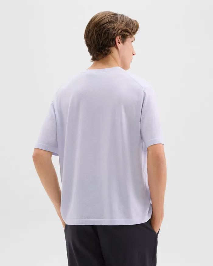 Men Theory TShirts Polos Relaxed Tee In Regal Wool New Ice