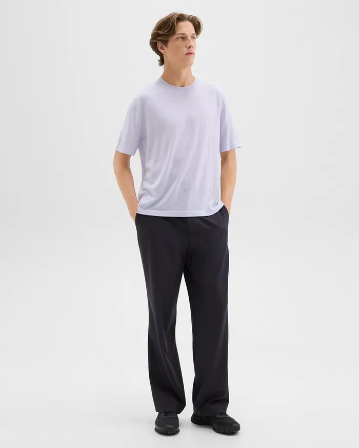 Men Theory TShirts Polos Relaxed Tee In Regal Wool New Ice