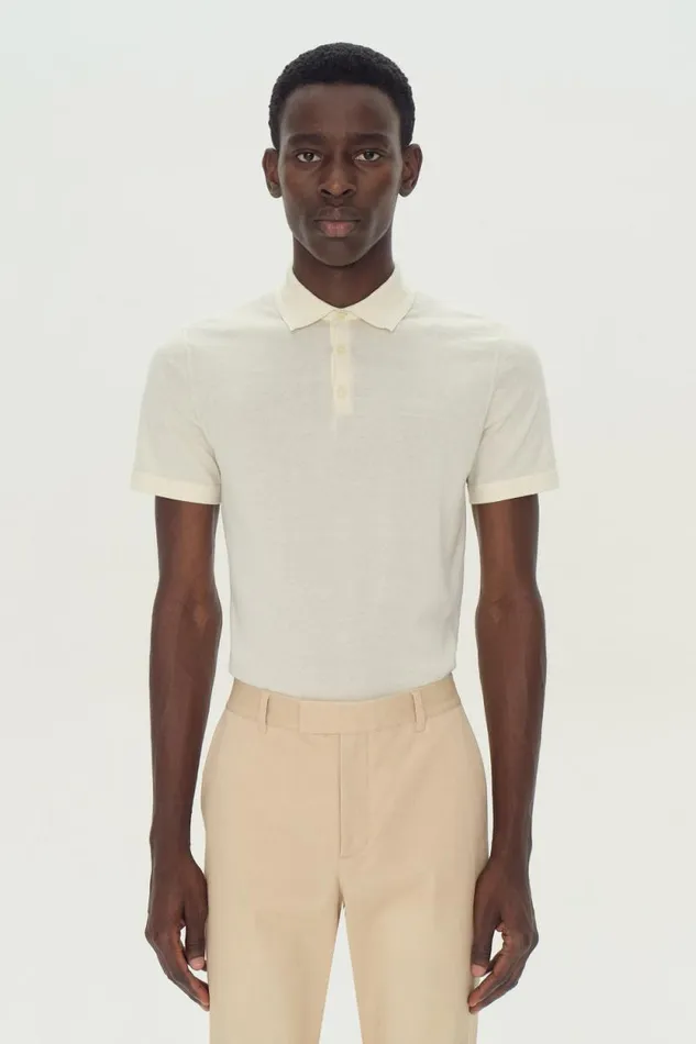 Men Tops and TShirts Jonathan Simkhai Barron Polo