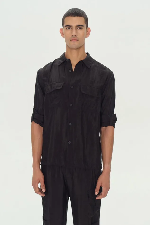 Men Tops and TShirts Jonathan Simkhai Dennis Shirt