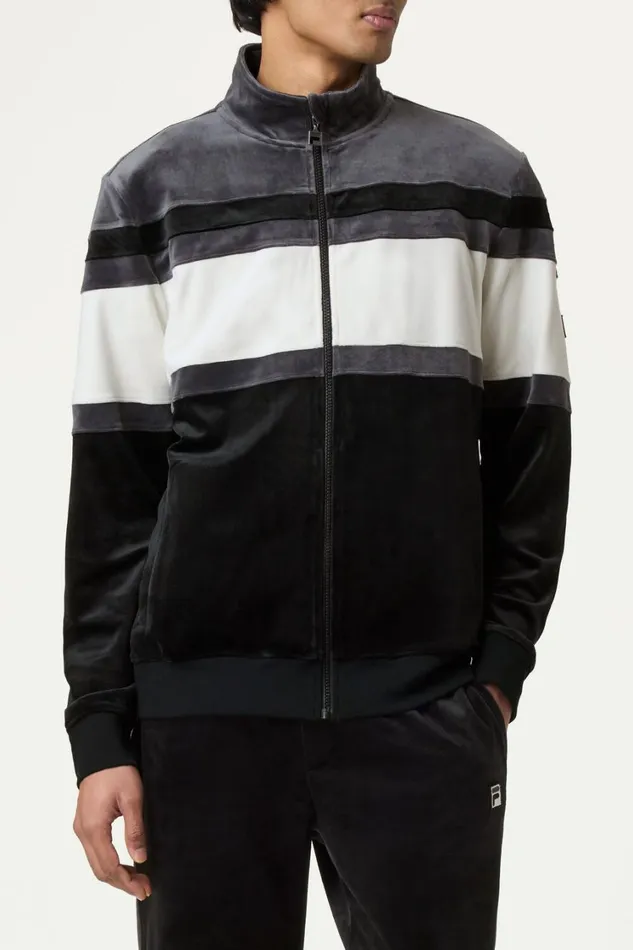 Men Velour Sets Fila Smart Retro Velour Blocked Track Jacket