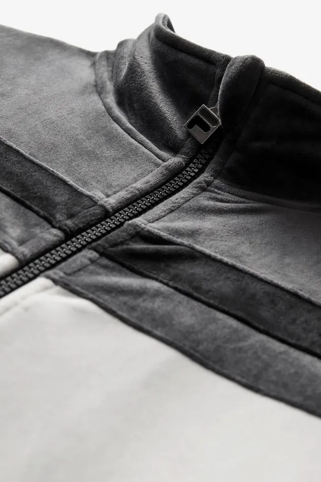 Men Velour Sets Fila Smart Retro Velour Blocked Track Jacket