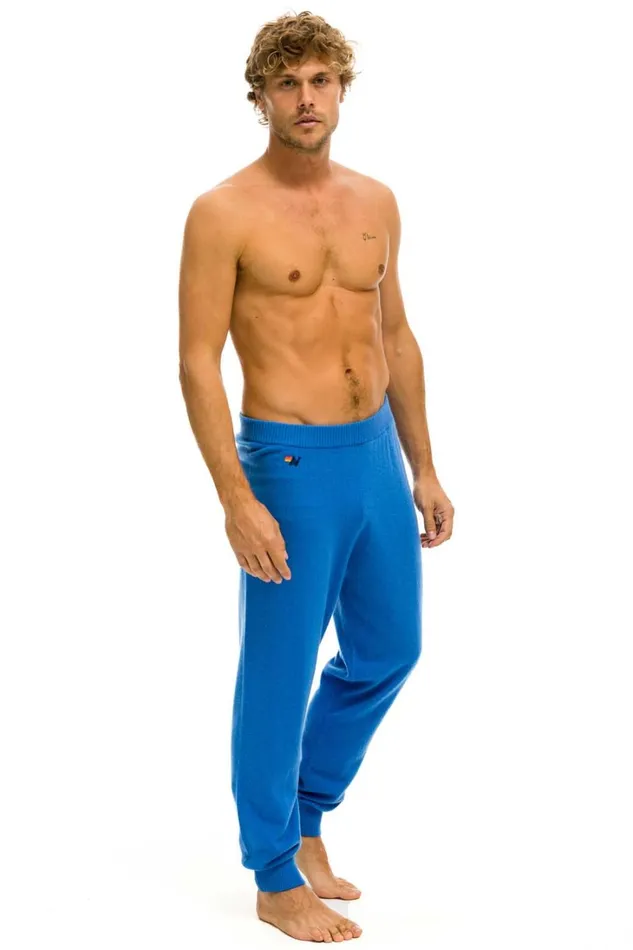 MenWomen Bottoms Aviator Nation MEN039S BOLT CASHMERE LIGHT SWEATER PANTt VINTAGE BLUE GOLD BOLT MenWomen Bottoms Aviator Nation MEN039S BOLT CASHMERE LIGHT SWEATER PANTt VINTAGE BLUE GOLD BOLT