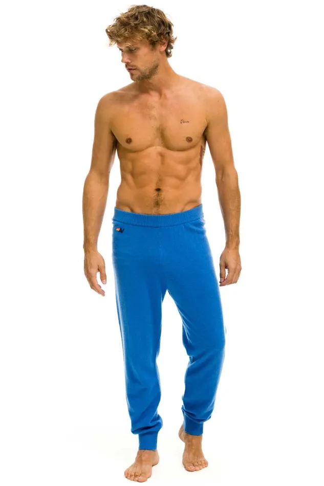 MenWomen Bottoms Aviator Nation MEN039S BOLT CASHMERE LIGHT SWEATER PANTt VINTAGE BLUE GOLD BOLT MenWomen Bottoms Aviator Nation MEN039S BOLT CASHMERE LIGHT SWEATER PANTt VINTAGE BLUE GOLD BOLT