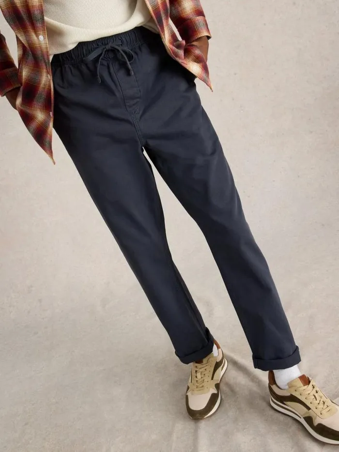 Men Wren Drawstring Trouser Dark Navy White Stuff Trousers Men Wren Drawstring Trouser Dark Navy White Stuff Trousers