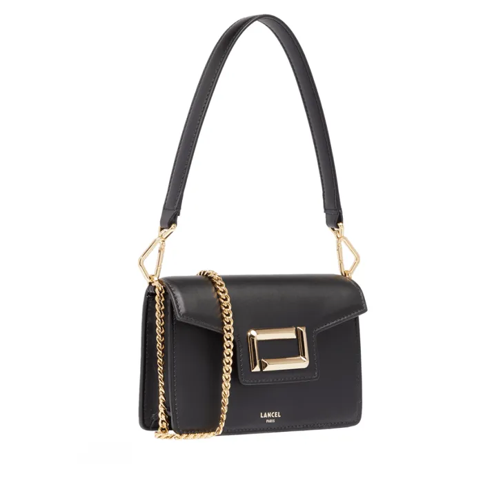 Mini Flap Bag Black Women Lancel Shoulder Bags Mini Flap Bag Black Women Lancel Shoulder Bags