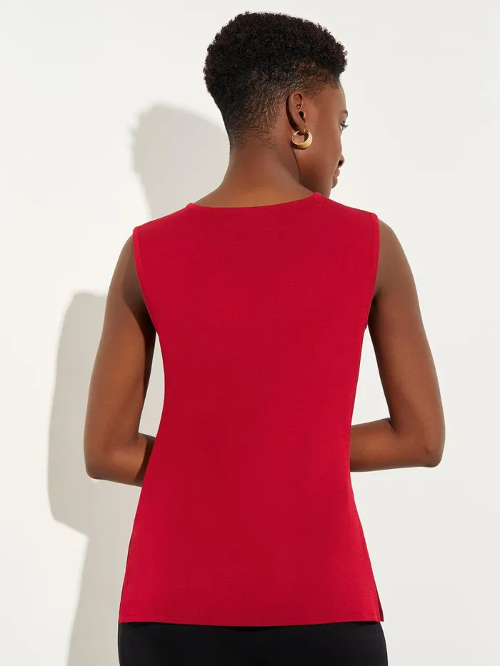 Misook Classic Knit Tank Top Women Tops and Tees Misook Classic Knit Tank Top Women Tops and Tees