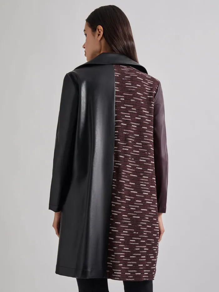 Misook Heritage Fit Mixed Media MultiPanel Topper Women Jackets and Coats