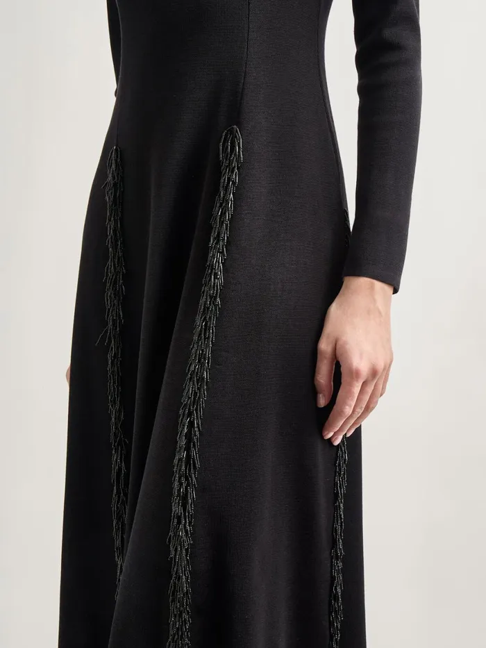 Misook Modern FitandFlare Sequin Princess Seam Knit Maxi Dress Women Dresses Misook Modern FitandFlare Sequin Princess Seam Knit Maxi Dress Women Dresses