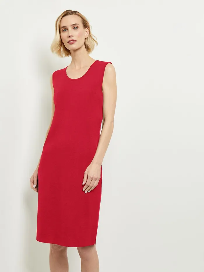 Misook Sleeveless Sheath Knit Dress Women Dresses