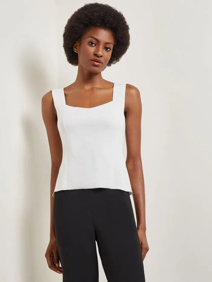 Misook Square Neck Knit Tank Women Tanks