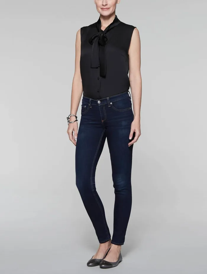 Misook TieNeck Crepe De Chine Blouse Women Blouses and Shirts