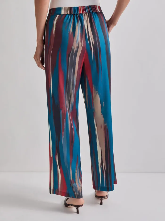 Misook Zipper Fly Brushtroke Woven Wide Leg Pant Women Pants and Shorts Misook Zipper Fly Brushtroke Woven Wide Leg Pant Women Pants and Shorts