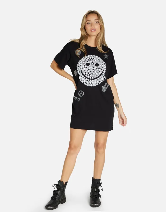 Misty Diamond Happyface Black Women039s Lauren Moshi Dresses