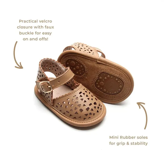 Nisolo Baby Toddler and Kids Shoes Women Pocket Soft Sole Sandal Tan