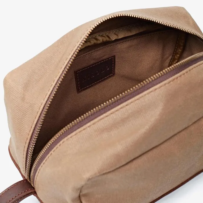 Nisolo Bags and Wallets Men Durango Dopp Kit Waxed Canvas
