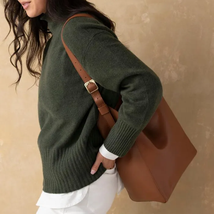 Nisolo Bags and Wallets Women Cecilia GoTo Shoulder Bag Caramel