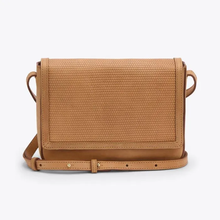 Nisolo Bags and Wallets Women Clara Crossbody Woven Almond