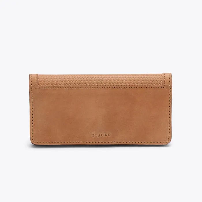 Nisolo Bags and Wallets Women Classic Wallet Woven Almond Nisolo Bags and Wallets Women Classic Wallet Woven Almond