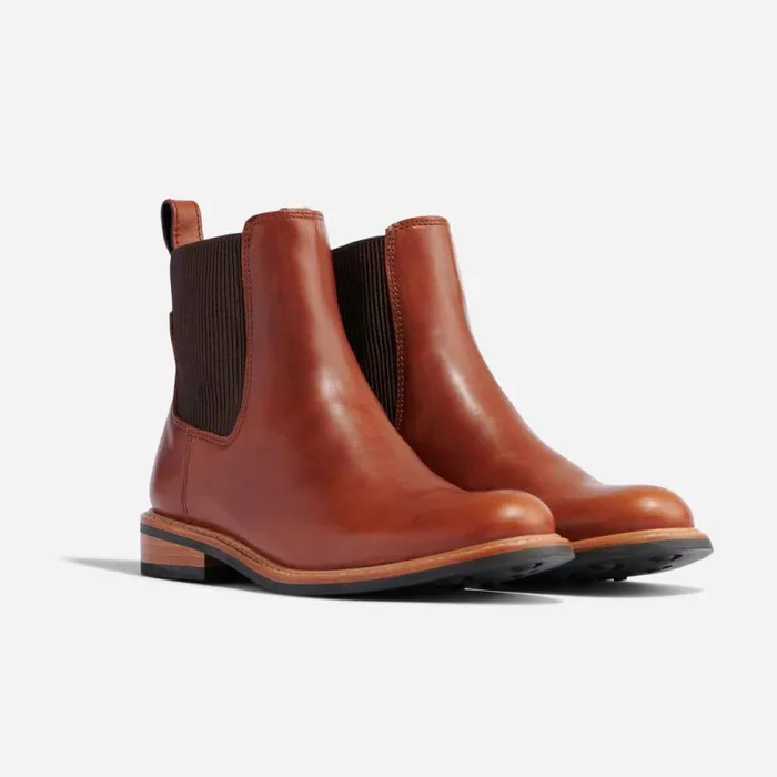 Nisolo Boots Women Carmen Chelsea Boot Brandy