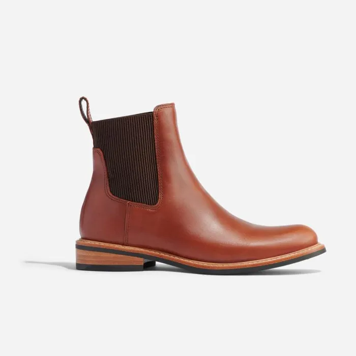 Nisolo Boots Women Carmen Chelsea Boot Brandy Nisolo Boots Women Carmen Chelsea Boot Brandy