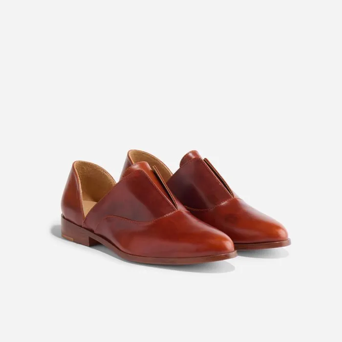 Nisolo Flats and Slip Ons Women Emma D039Orsay Oxford 20 Brandy