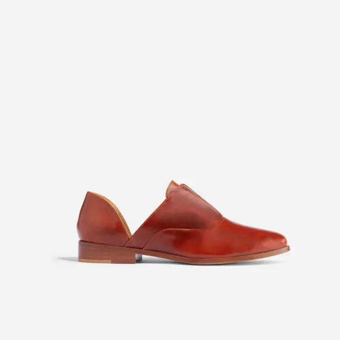 Nisolo Flats and Slip Ons Women Emma D039Orsay Oxford 20 Brandy