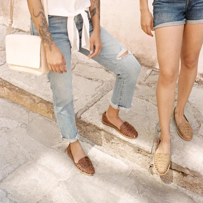 Nisolo Flats and Slip Ons Women Huarache Sandal Brandy Nisolo Flats and Slip Ons Women Huarache Sandal Brandy