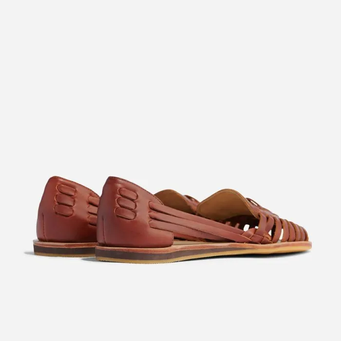 Nisolo Flats and Slip Ons Women Huarache Sandal Brandy Nisolo Flats and Slip Ons Women Huarache Sandal Brandy
